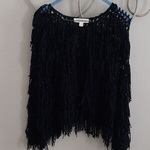 Painted Threads fringe cardigan